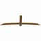 Ekena Millwork Bellingham Timber Gable Bracket, Western Red Cedar, 96"W x 32"H x 1 1/2"D x 5 1/2"F, 8/12 Pitch GBW096X32X0206BEL00SWR - alternate 5